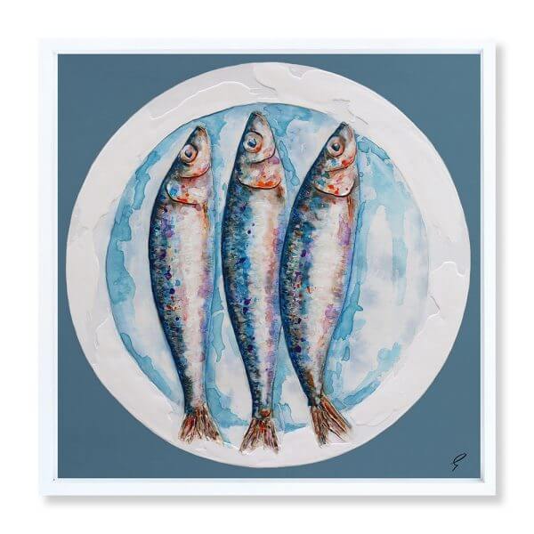 'Three Sardines On A Plate'